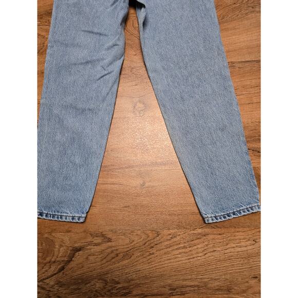 Vintage Levi's 501 Womens Jeans 9 Short Blue Light Wash Relax Fit Tapered Leg - Picture 8 of 16